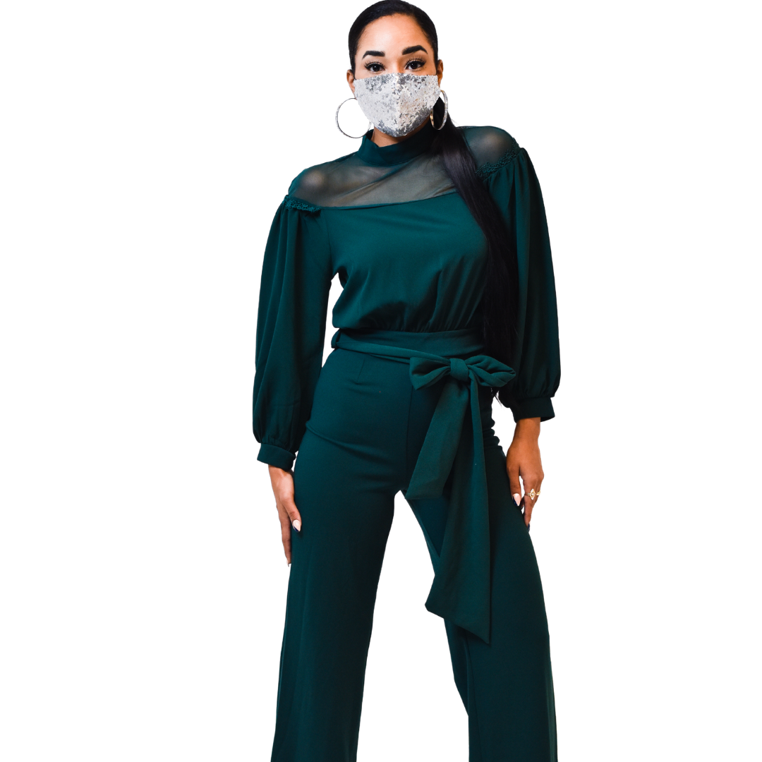 Christmas Green Jumpsuit