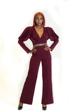 Load image into Gallery viewer, Burgundy Kiss Jumpsuit
