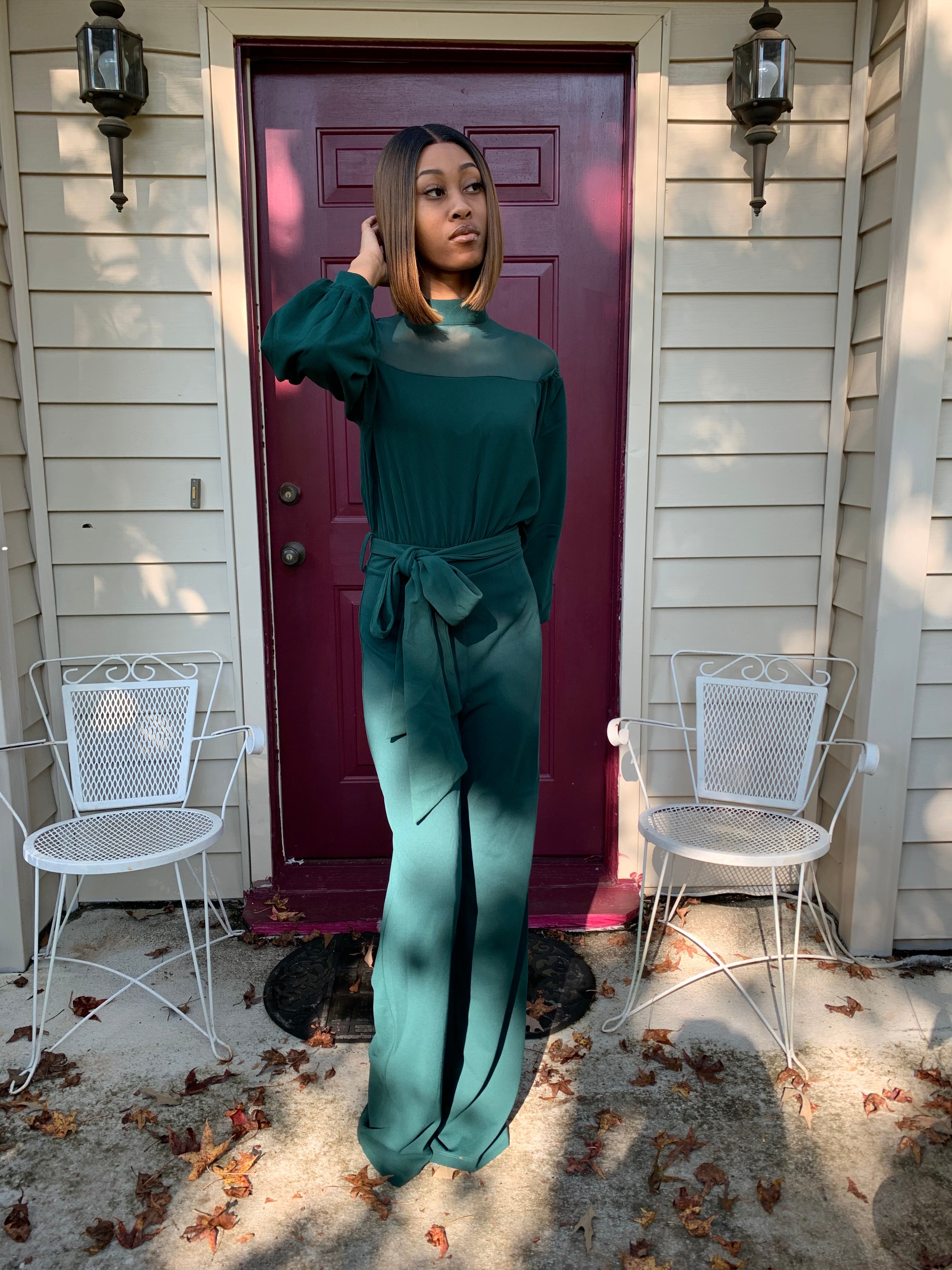 Christmas Green Jumpsuit
