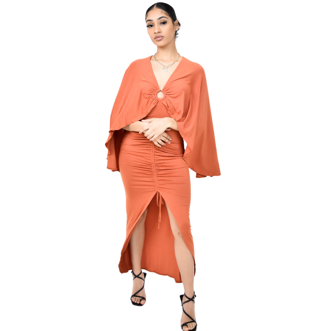 Chic Rust Dress
