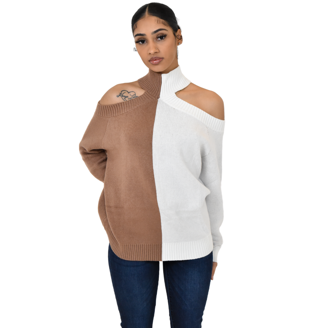 Cold Shoulder Sweater