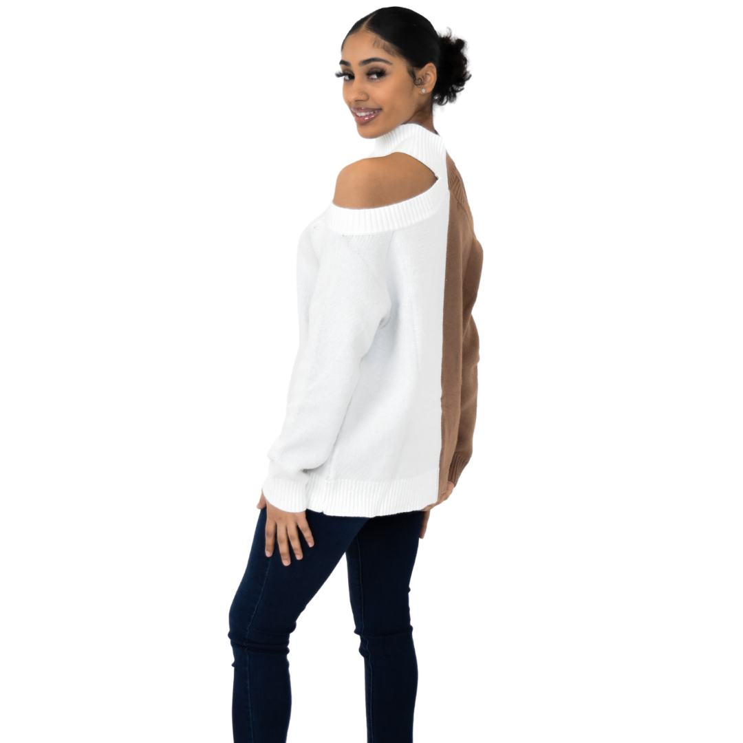 Cold Shoulder Sweater